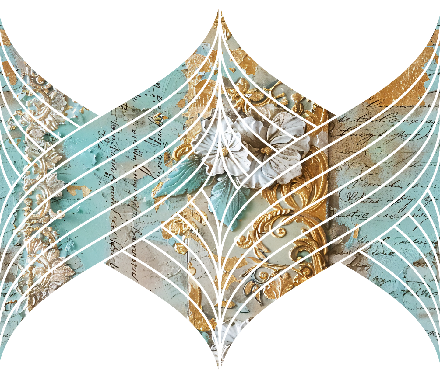 20oz UV DTF Tumbler Template - Mermaids Tail