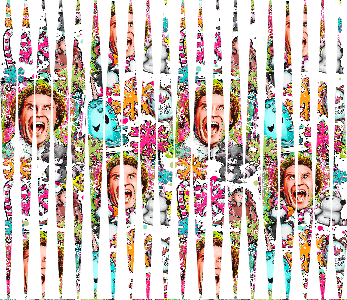 20oz UV DTF Tumbler Template - Mindbender