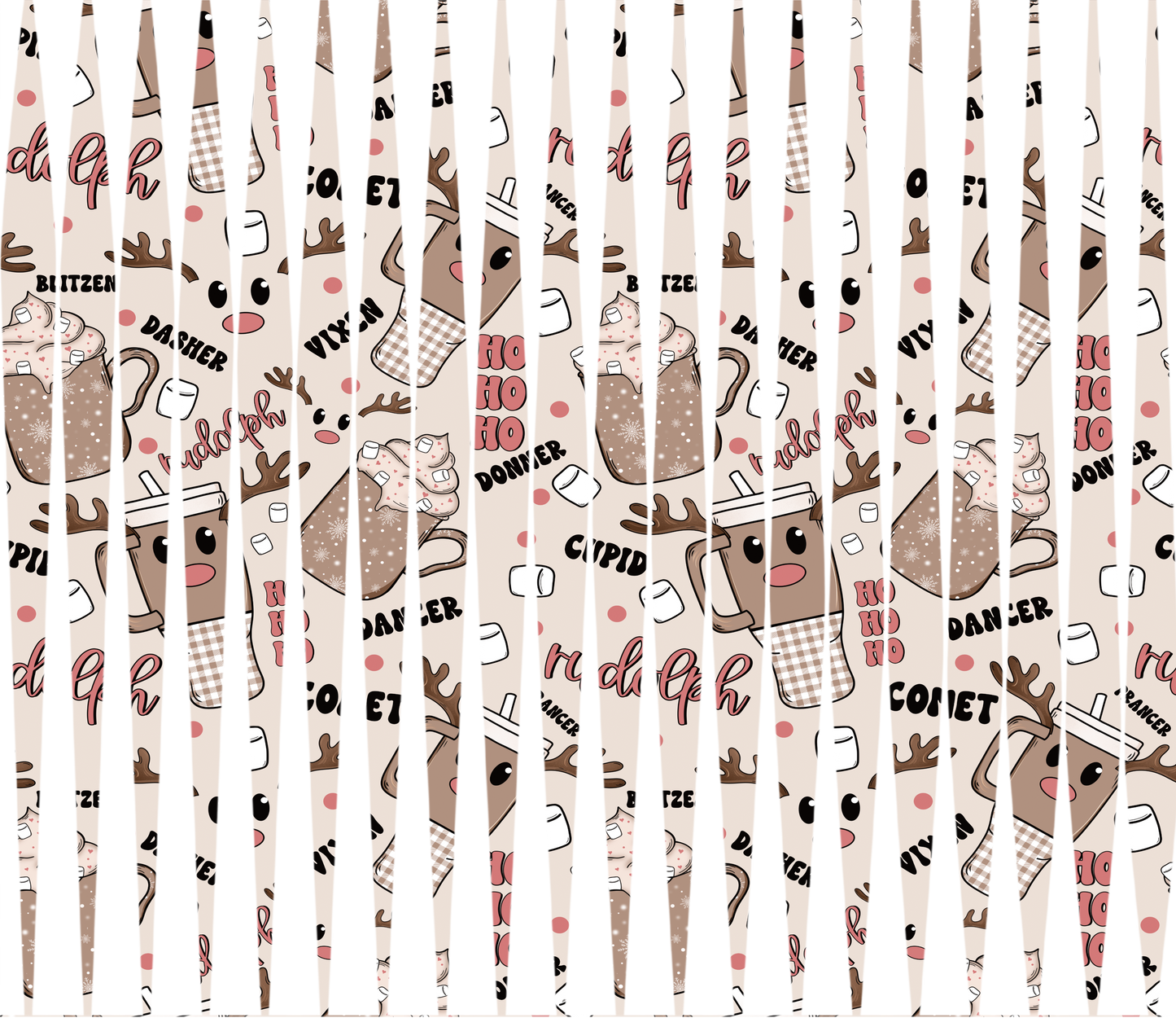 20oz UV DTF Tumbler Template - Mindbender