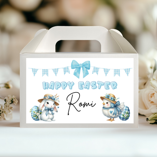 Customisable EASTER Party Box STICKER