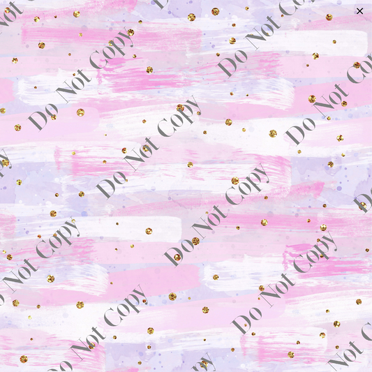 Patterned Vinyl - Pink, Lilac and Gold spots