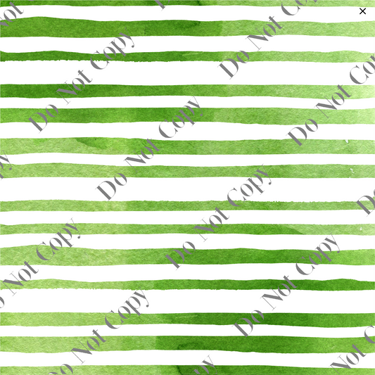 Patterned Vinyl - Green Stripes