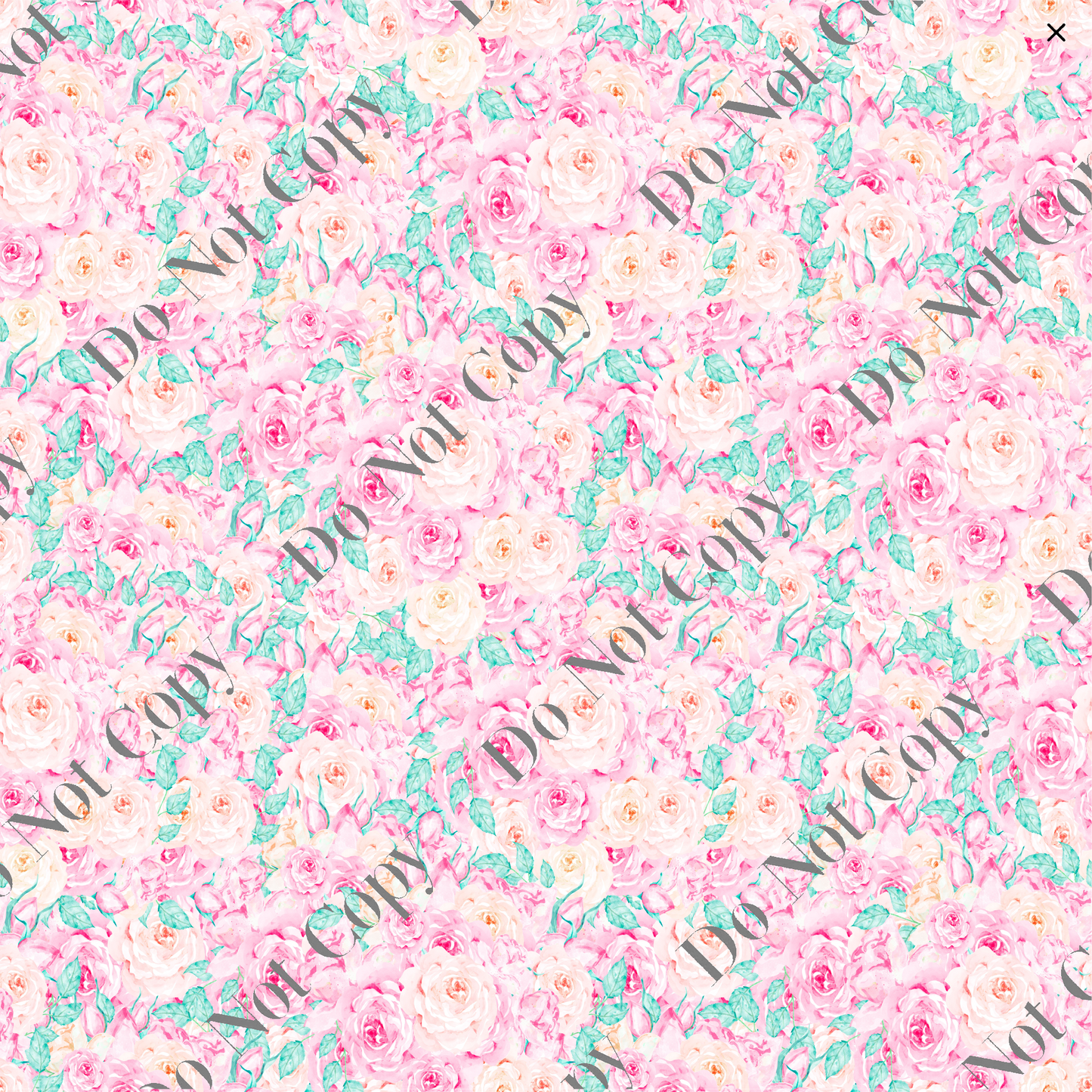 Patterned Vinyl - Pink and Peach Floral