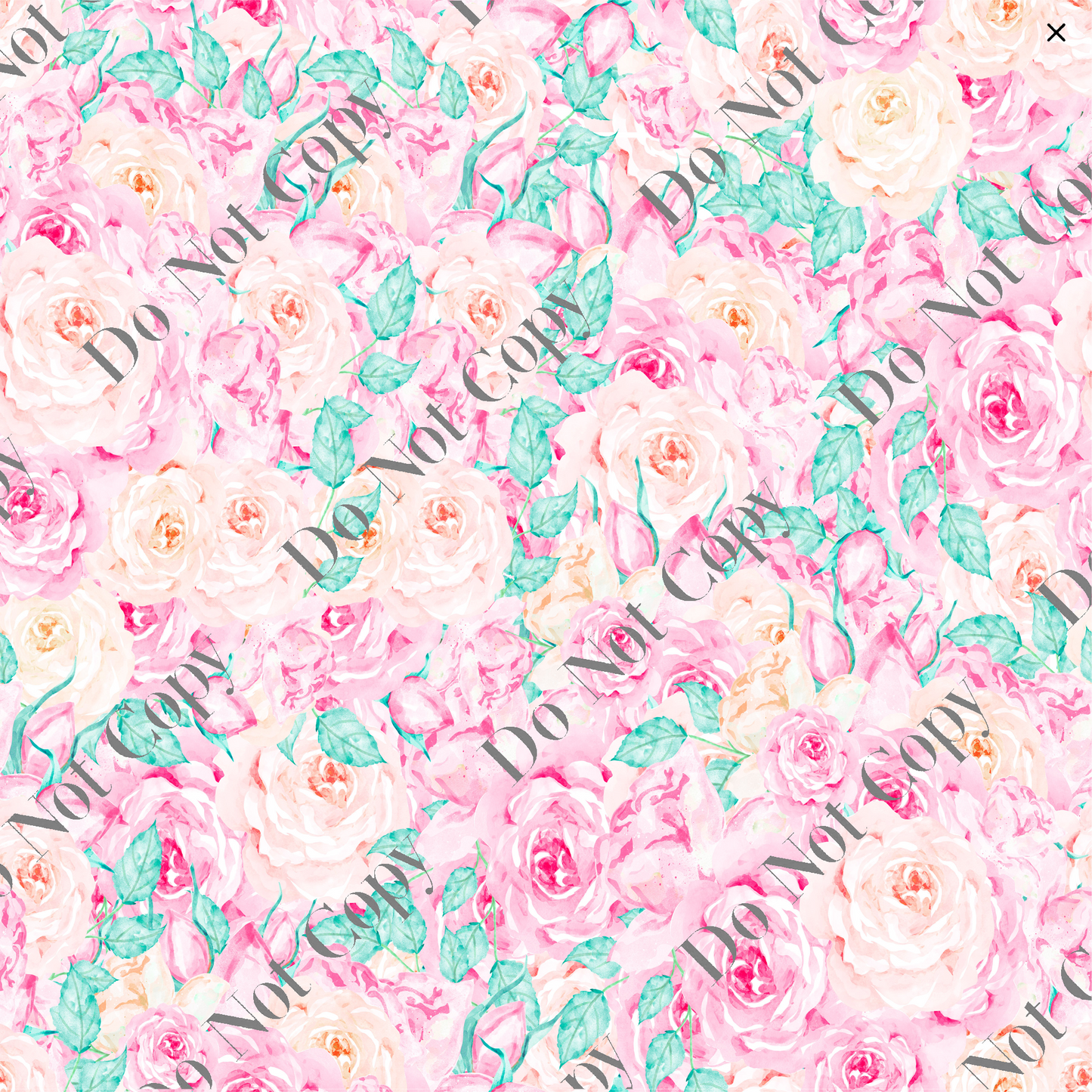 Patterned Vinyl - Pink and Peach Floral