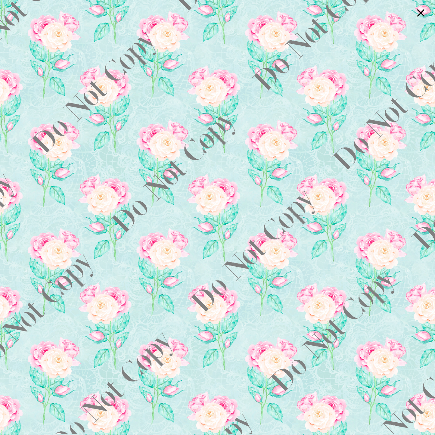 Patterned Vinyl - Pink and Peach w/ blue background