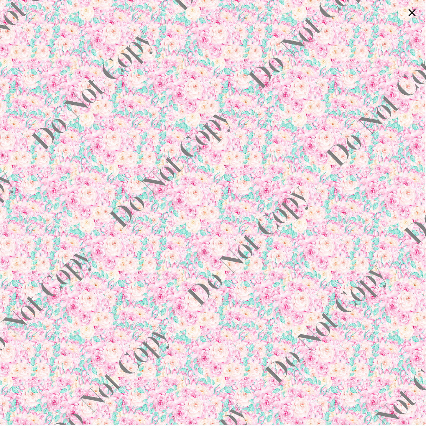 Patterned Vinyl - Pink and Peach Floral