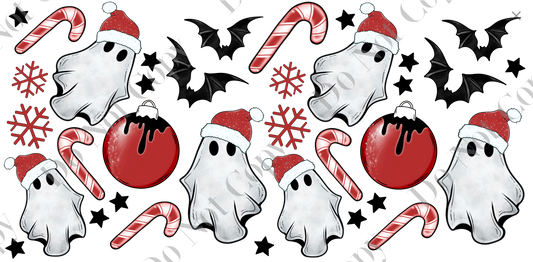 160z Sublimation Wrap - Christmas Ghosts