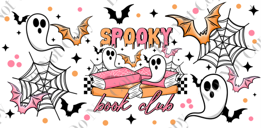 160z Sublimation Wrap - Spooky Book Club