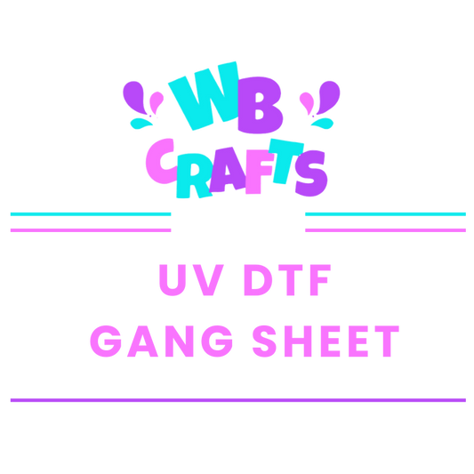 UV DTF Single sided Gang Sheet
