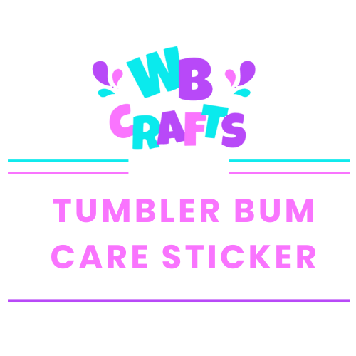 UV DTF Tumbler Care Stickers with Logo