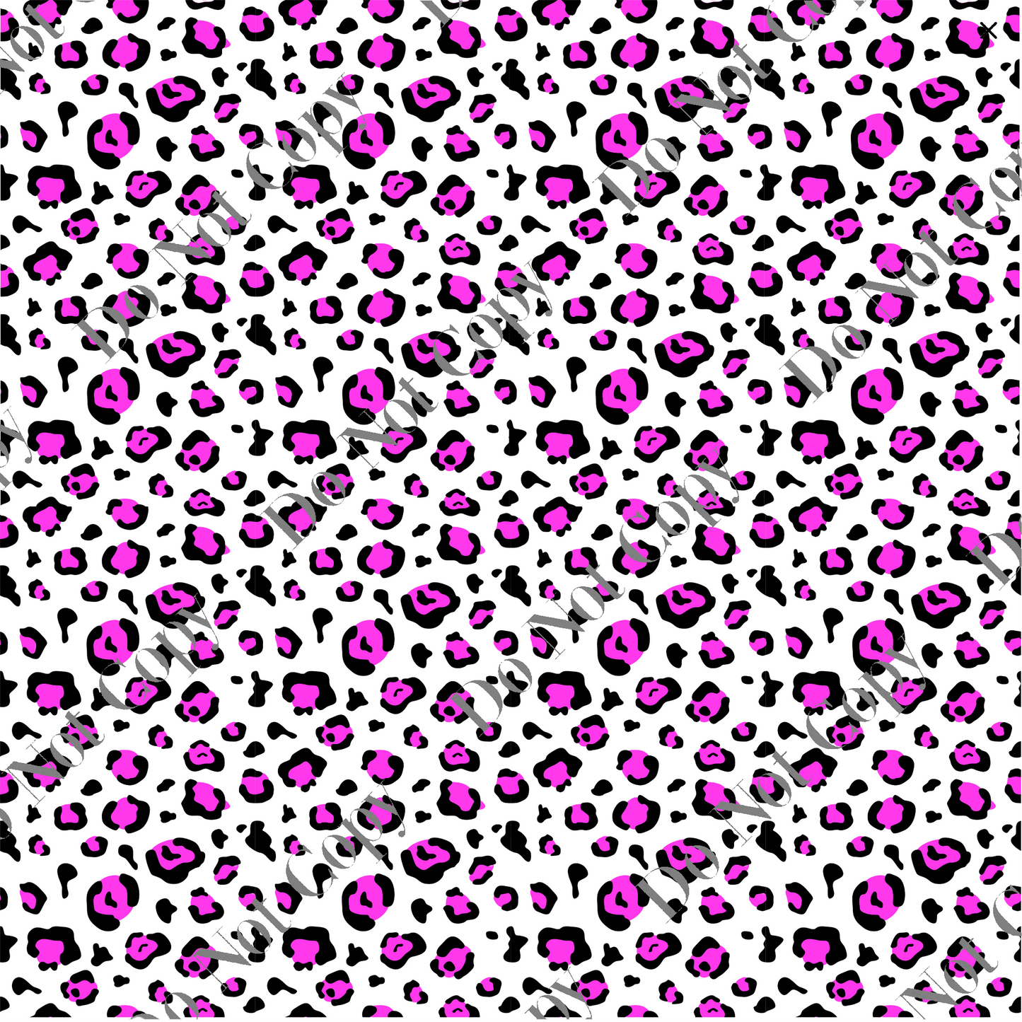 Patterned Vinyl - Neon Leopard Pink