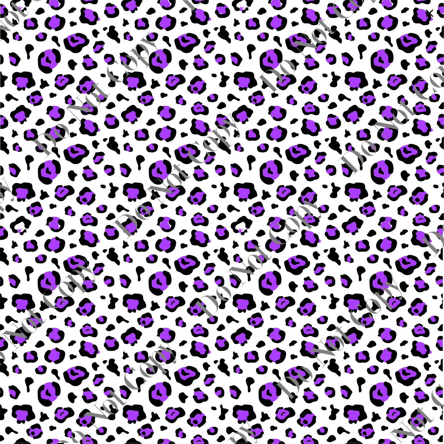 Patterned Vinyl - Neon Leopard Purple