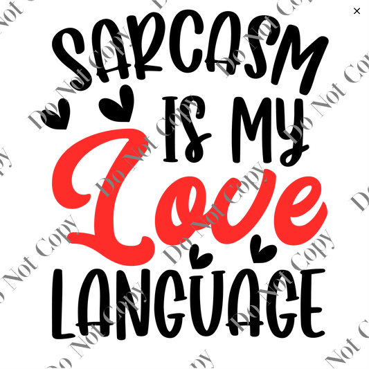 Clear cast Decal -  Love Language