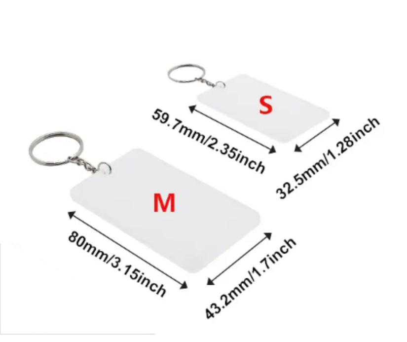 Sublimation Acrylic Keyrings