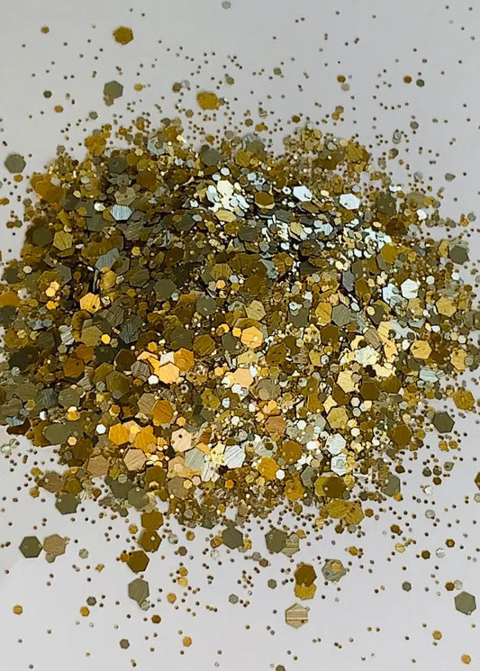 Pirates Treasure - Chunky Gold & Silver Glitter Mix