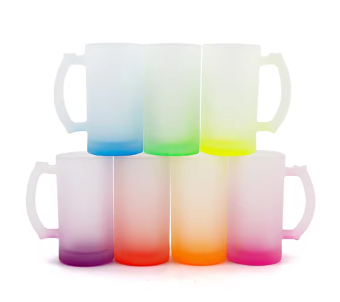 16oz Stein Ombre Beer Glass - Frosted