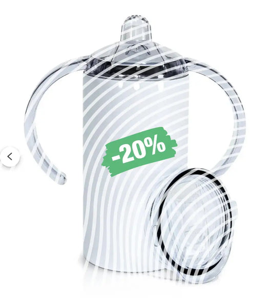 Sublimation - 12oz skinny tumbler with 2 lids - Sippy Cup