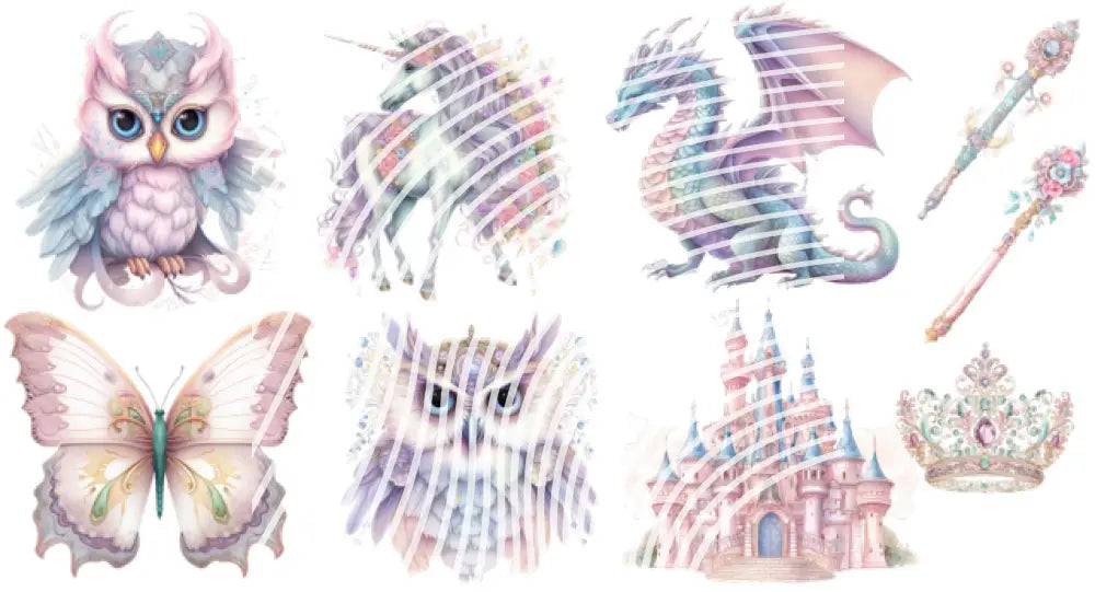 UV DTF Decal Sheets - Fantasy